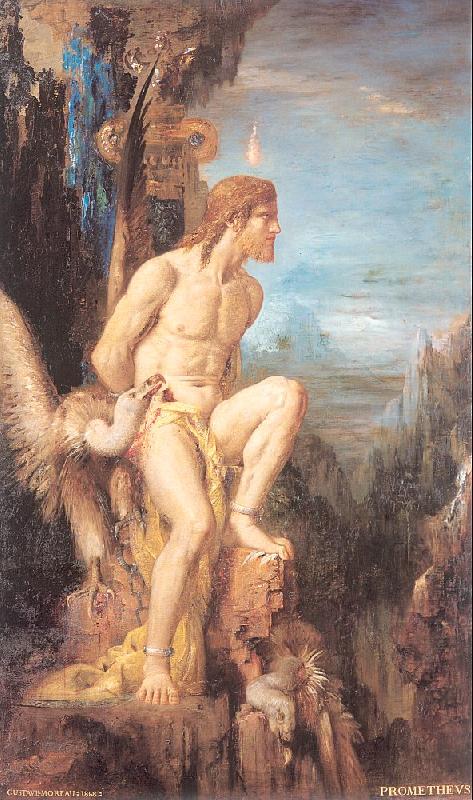 Gustave Moreau Prometheus oil painting image